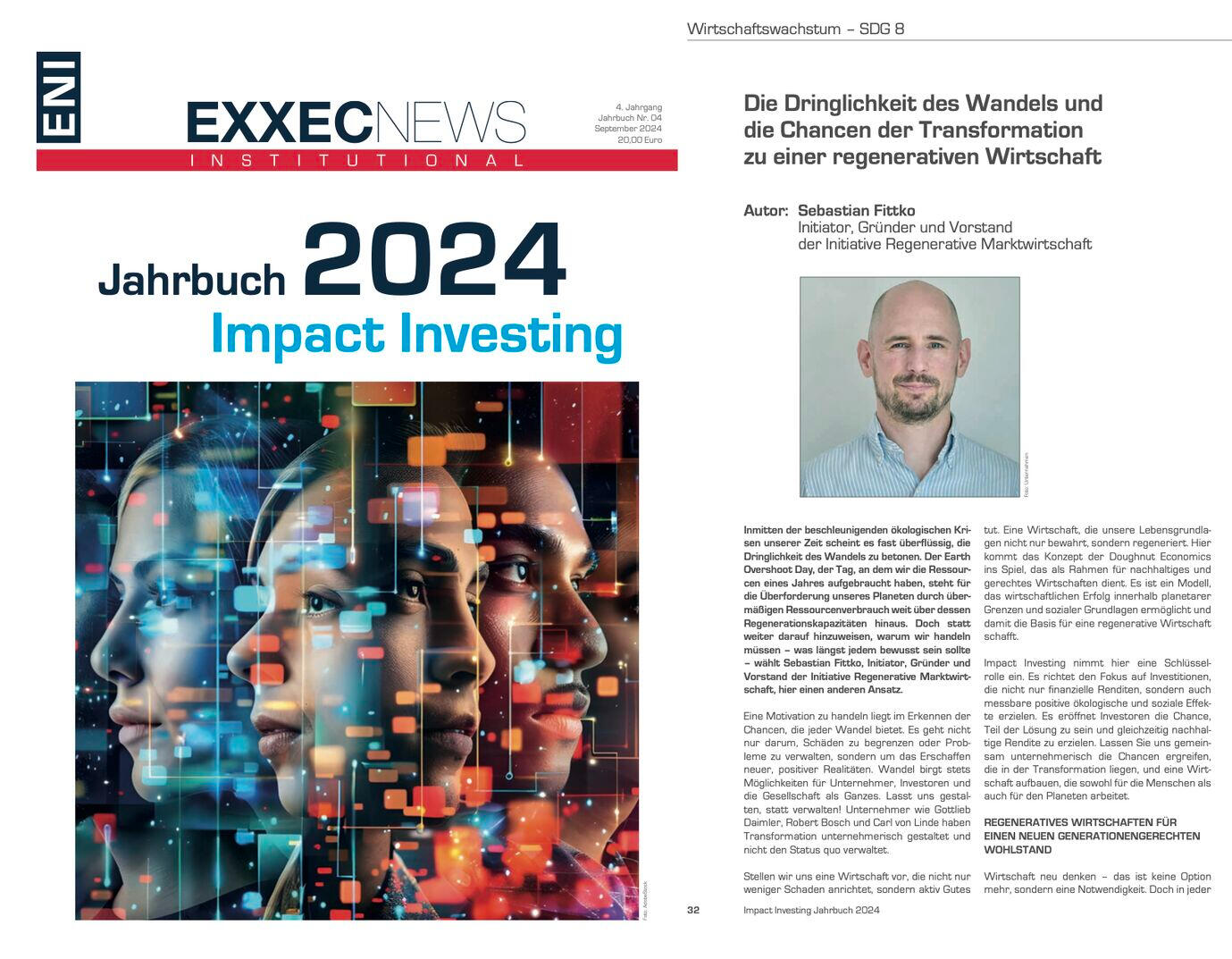 Sebastian Fittko zum Impact Investing Sebastian Fittko mit Beitrag zum Impact Investing im Impact Investing Jahrbuch 2024